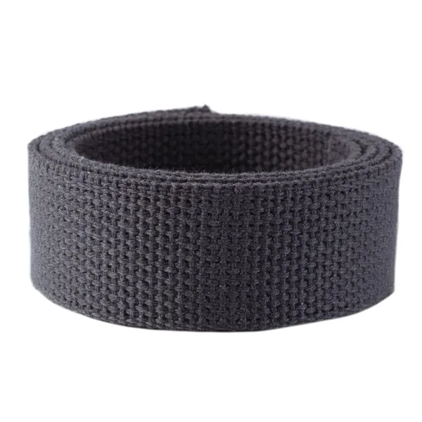 1.25" Charcoal Heavyweight Cotton Webbing