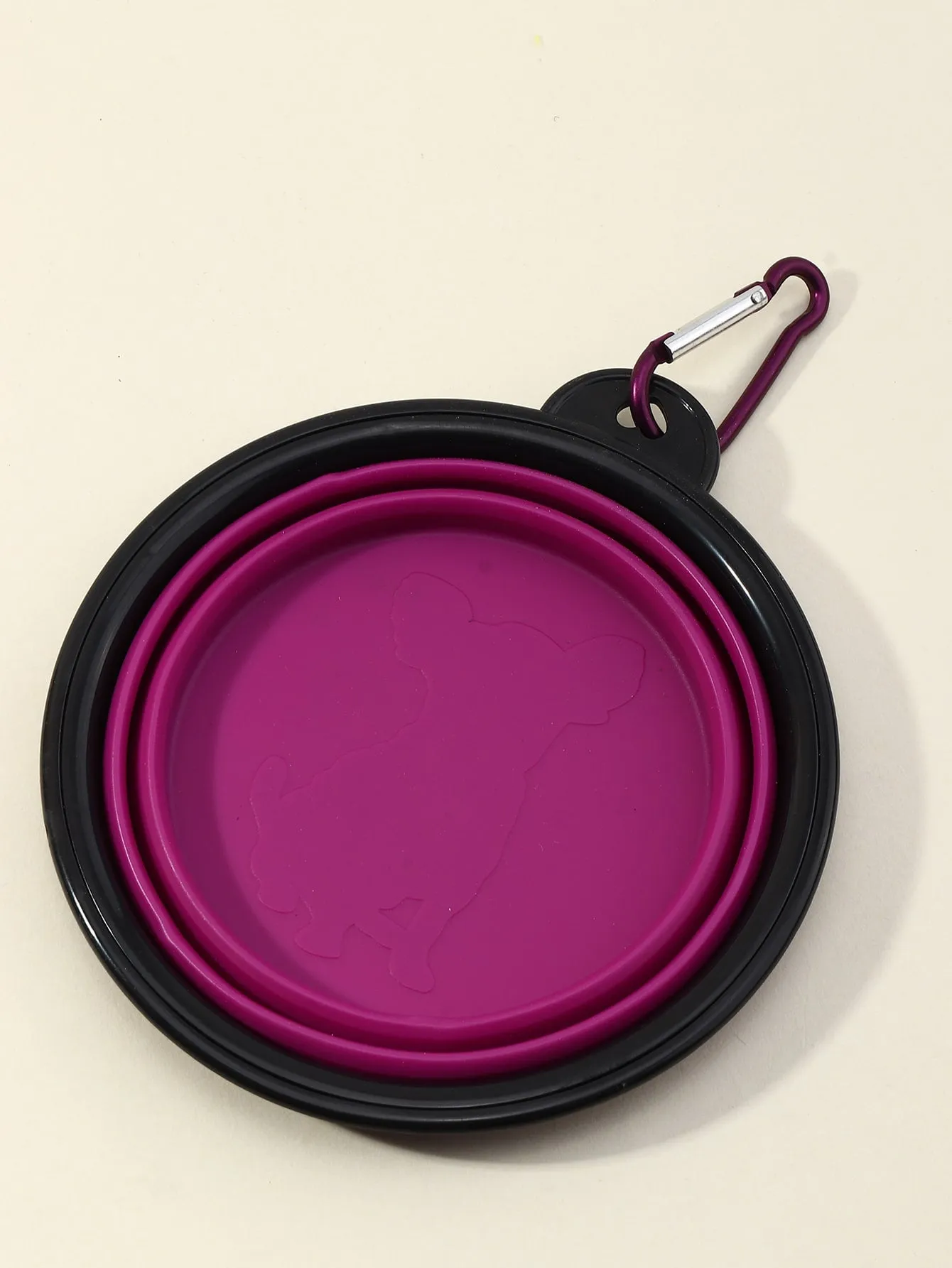 1pc Silicone Foldable Pet Travel Bowl