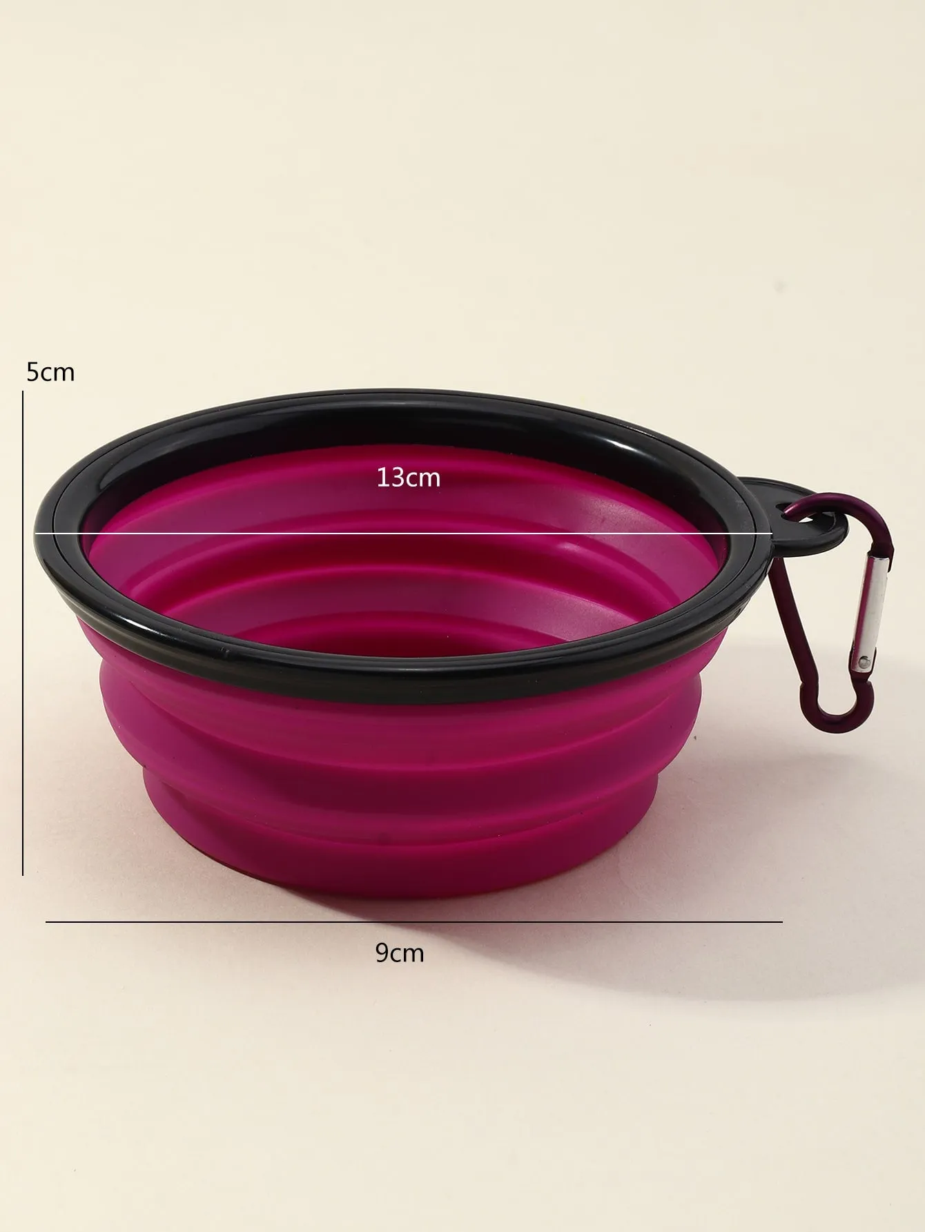 1pc Silicone Foldable Pet Travel Bowl