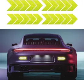 20PCS Car Arrow Reflective Stickers, Car Safety Sticker, Waterproof Safety Warning Sign Reflective Decal, Arrow Shape Reflective Decals Car Accessories for Auto Truck Motorcycle (Green)