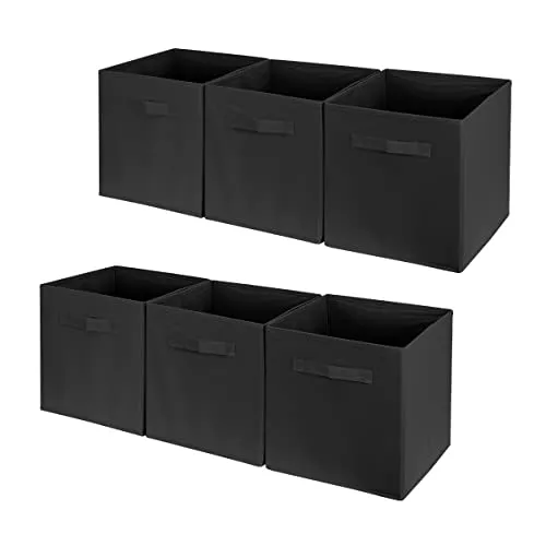 6-Pack Foldable Storage Bins Organiser Cube Boxes