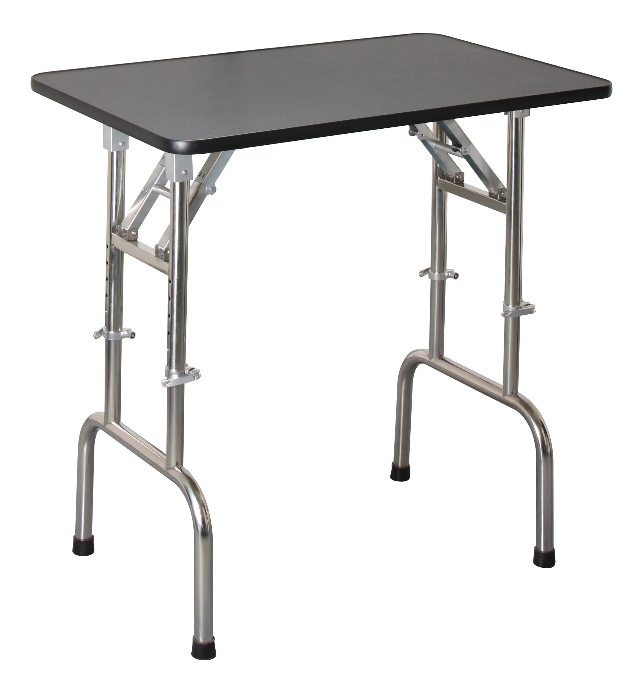Aeolus Height-Adjustable Folding Grooming Table with Stainless Steel Legs