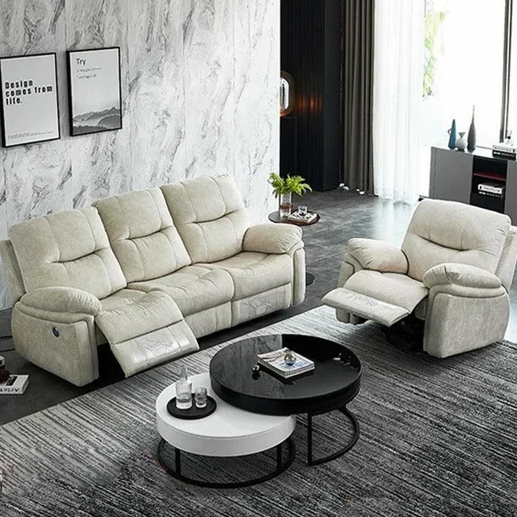 Ansel Velvet Electric Recliner Sofa