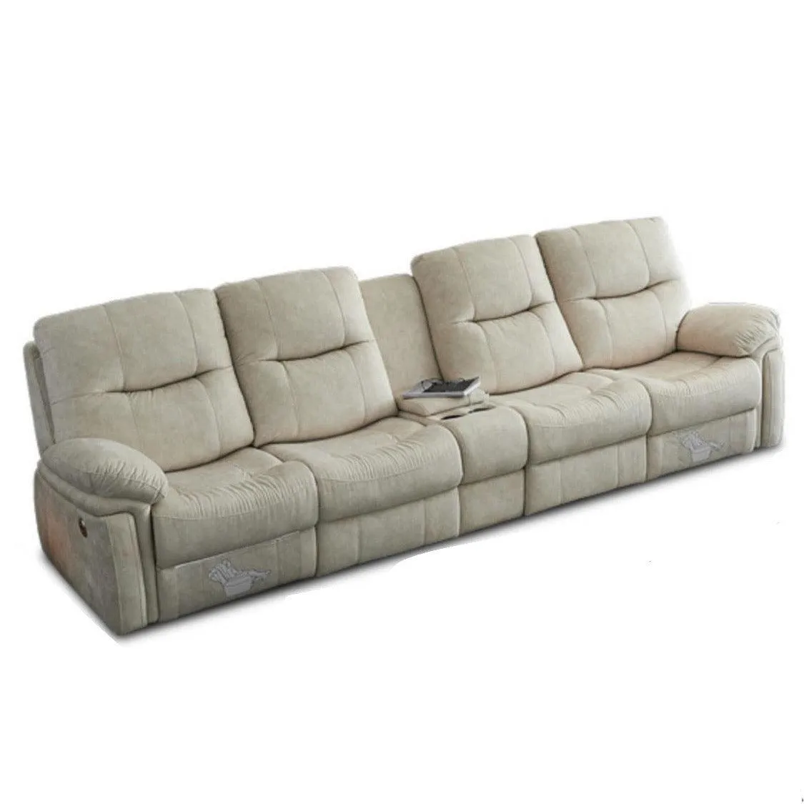 Ansel Velvet Electric Recliner Sofa