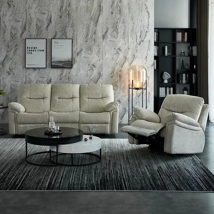 Ansel Velvet Electric Recliner Sofa