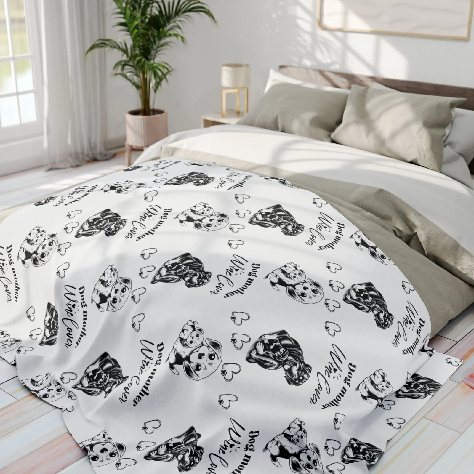 Arctic Fleece Blanket, Dog Lover Blanket, Pet Lover Blanket