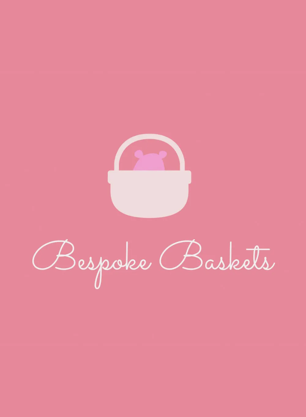 Bespoke Baskets Medium Personalised Letters Toy Box in Blue Theo