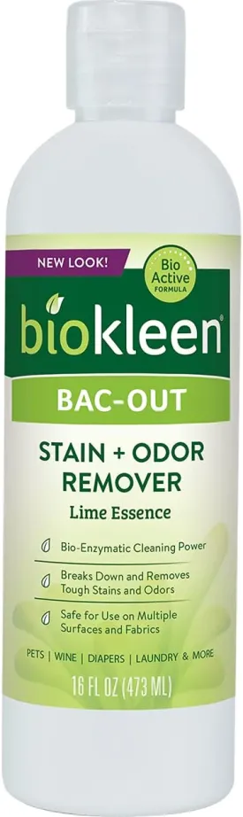 Biokleen Bac-Out Stain and Odor Remover - 16 Ounce - Destroys Stains & Odors Safely, for Pet Urine, Laundry, Diapers, Wine, Carpets, & More, Eco-Friendly, Plant-Based
