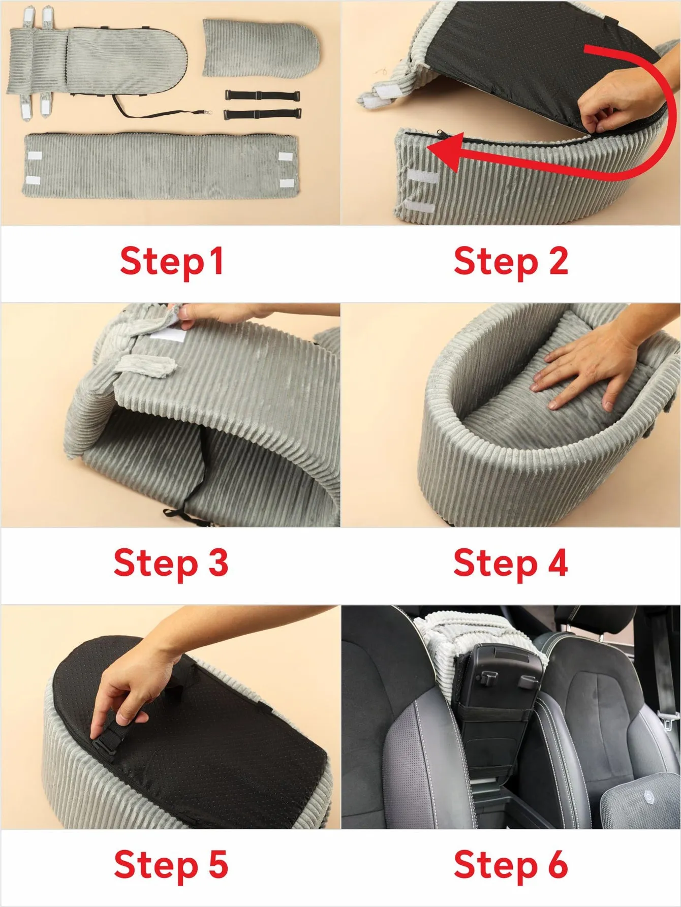 Car Seat For Small Pets With Armrest, Heightening Design, Suitable