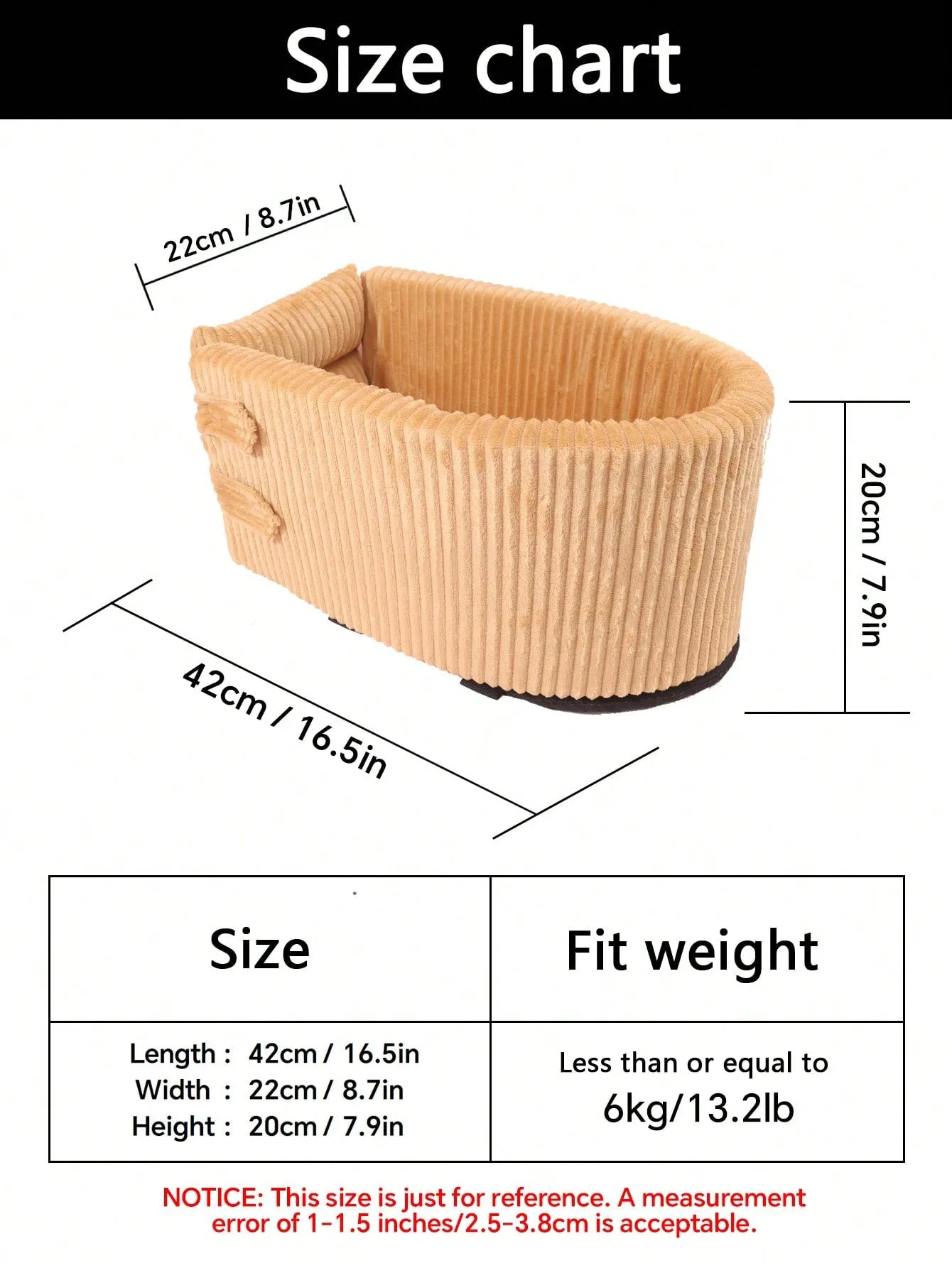 Car Seat For Small Pets With Armrest, Heightening Design, Suitable