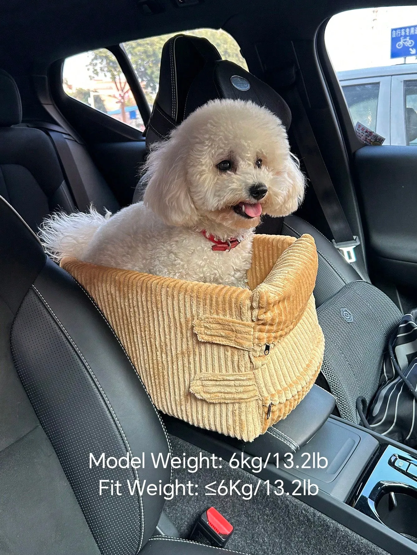 Car Seat For Small Pets With Armrest, Heightening Design, Suitable