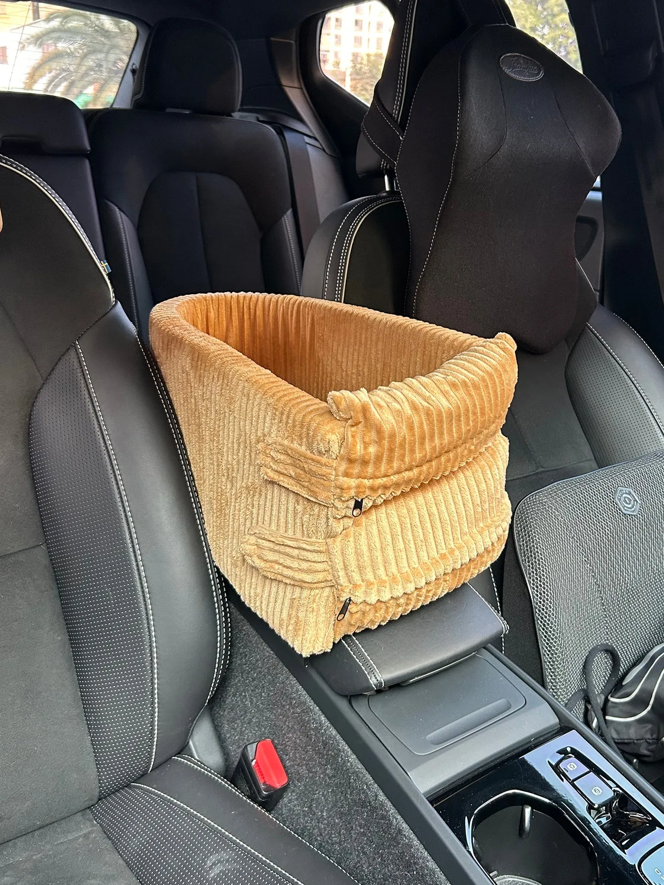 Car Seat For Small Pets With Armrest, Heightening Design, Suitable