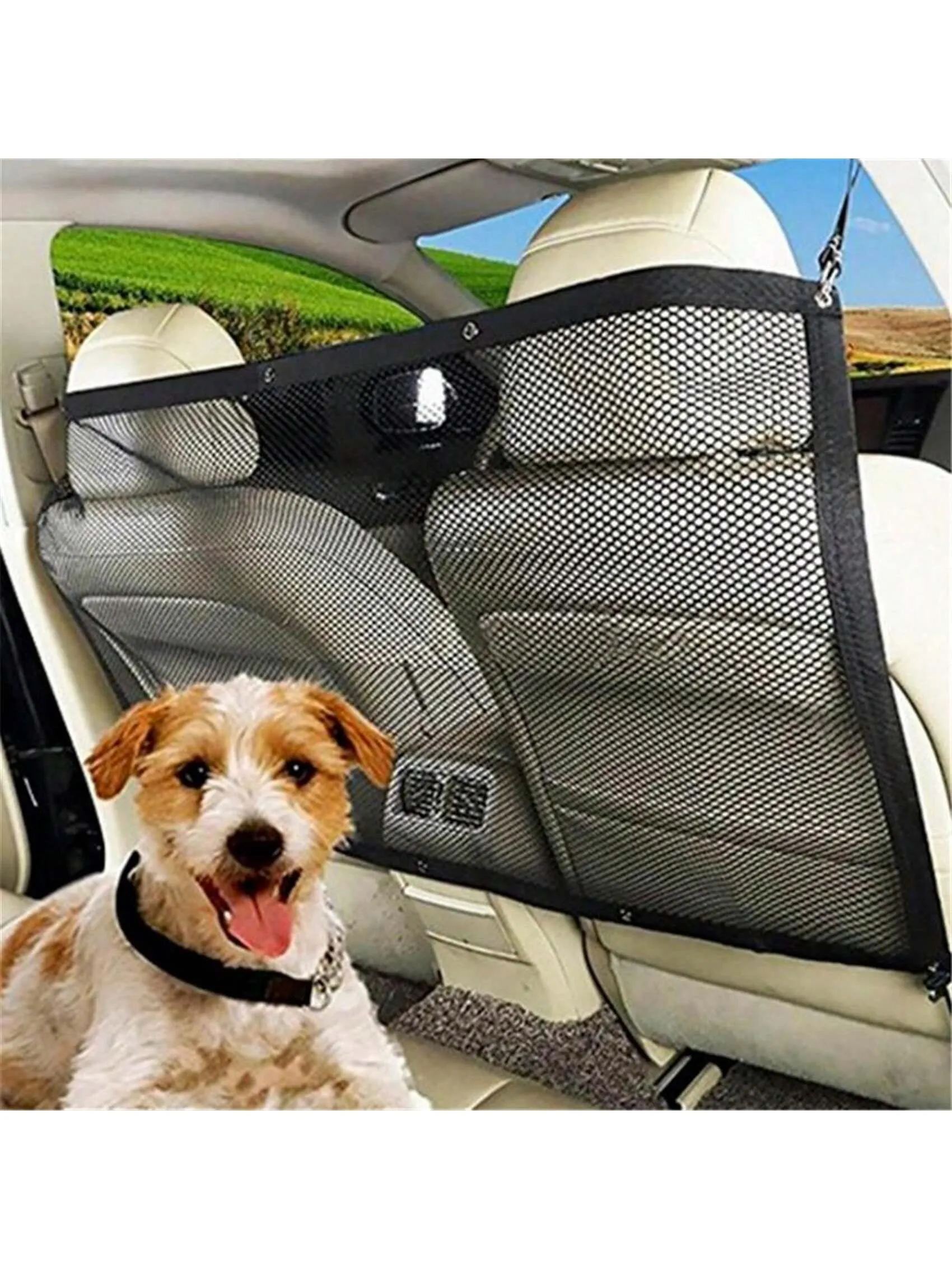 Car Trunk Fence Pet Dog Isolation Protective Net Sturdy Durable Elastic