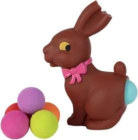 Chocolate Bunny Easter Popper Ball Toy