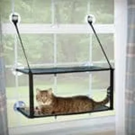 Creative Solutions by K&H Window Double Lounger Gray 1ea/12 X 23 in