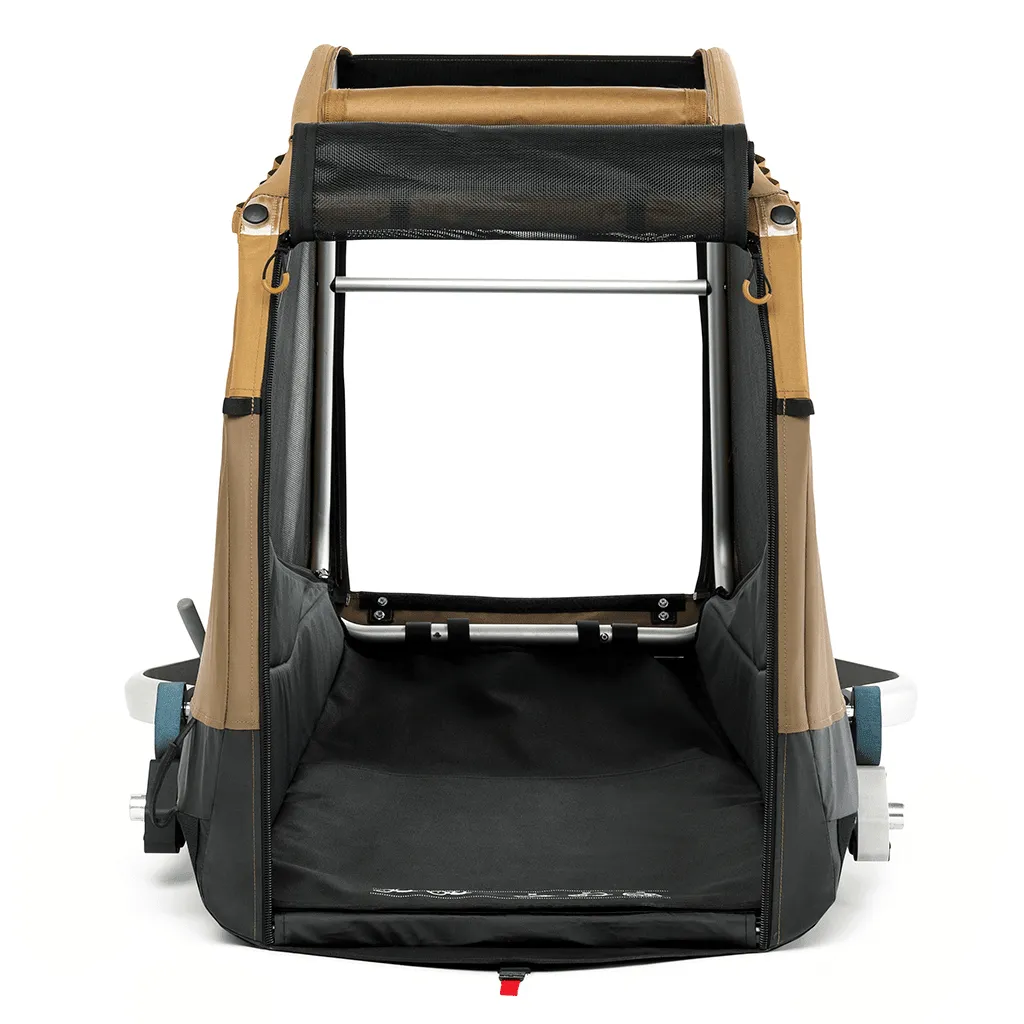 Croozer Mikke Dog Bike Trailer | Large | Dogs up to 45kg | Sundown Yellow