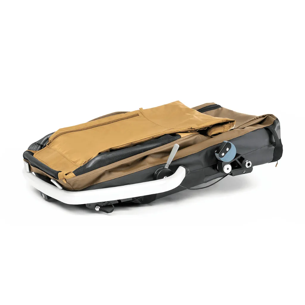 Croozer Mikke Dog Bike Trailer | Large | Dogs up to 45kg | Sundown Yellow