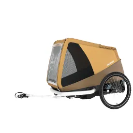 Croozer Mikke Dog Bike Trailer | Large | Dogs up to 45kg | Sundown Yellow