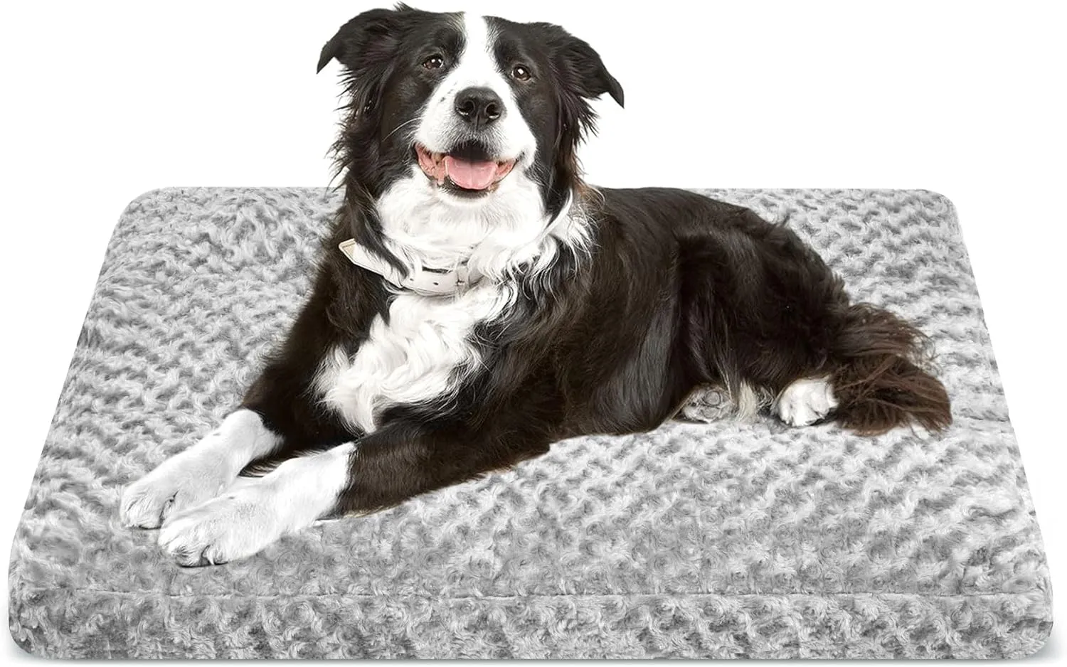 Dog Bed Washable Pet Bed,Dog Crate Bed Washable Cushion with Anti-Slip Bottom,Calming Anti-Anxiety Pet Bed with Non-Slip Bottom for Small&Medium&Large Dogs and Cat,Grey(XL)