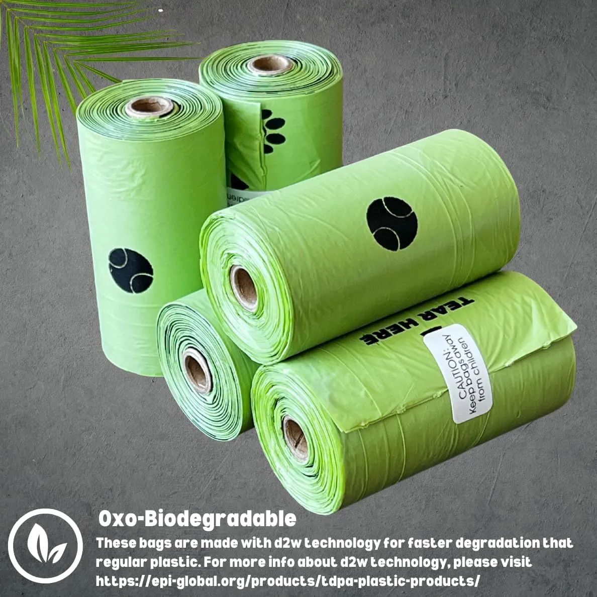 Doggy Poop Bags Biodegradable with Dispenser (1296 Bags) Eco-friendly Dog Waste Pickup Bags Landfill-friendly Refill Rolls Cat Waste Bags (Green, 72 Rolls, Unscented)