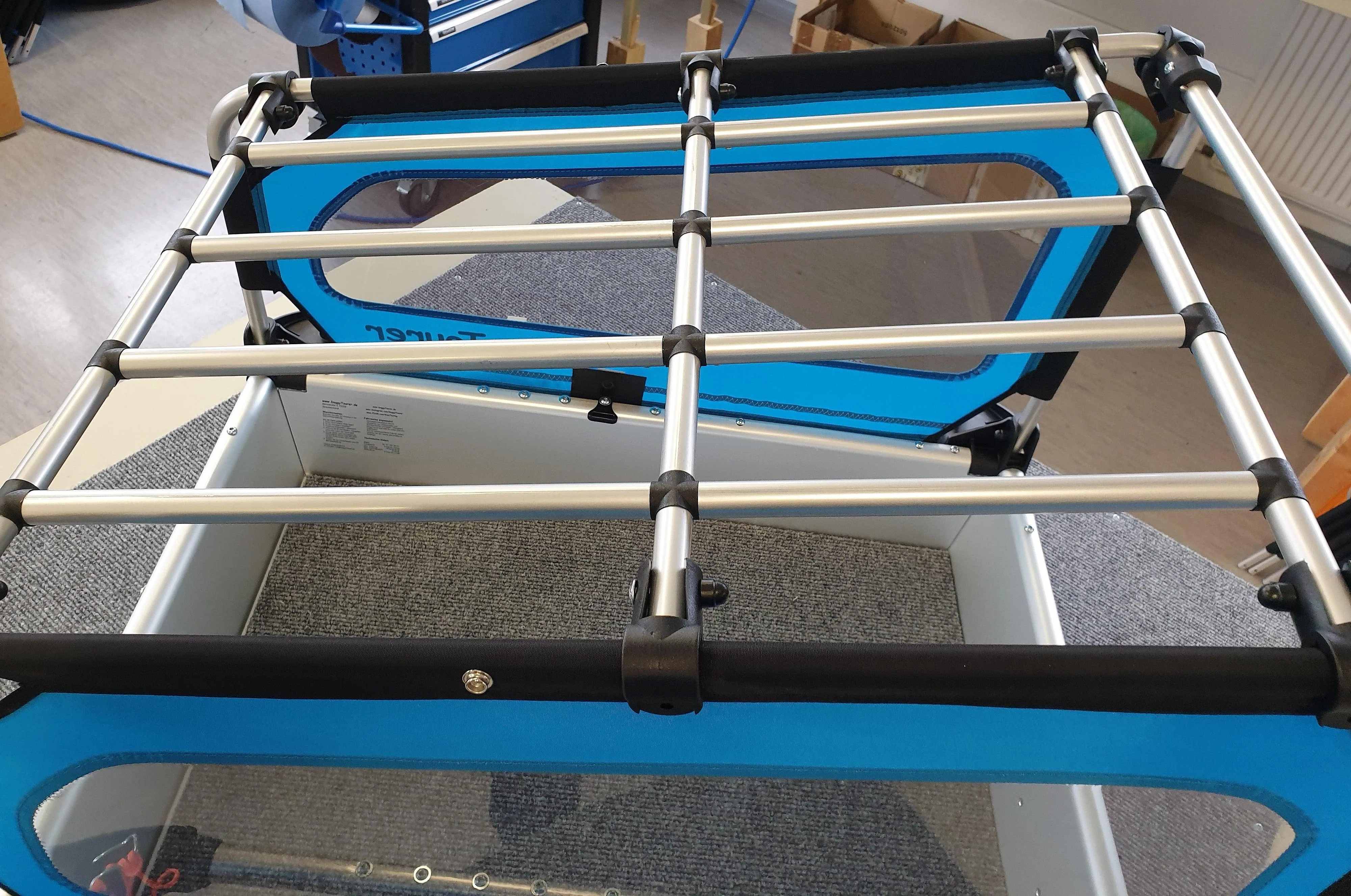 Doggy Tourer | Dog Bike Trailer | Transport Roof Rack | Aluminium | Large