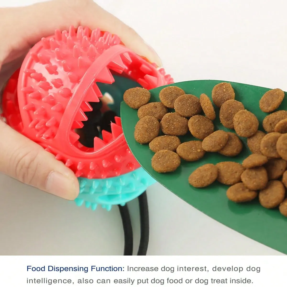 Dogs Pull Rope Chew Toy With Powerful Suction Cup,Pet Molar Teething Feeder