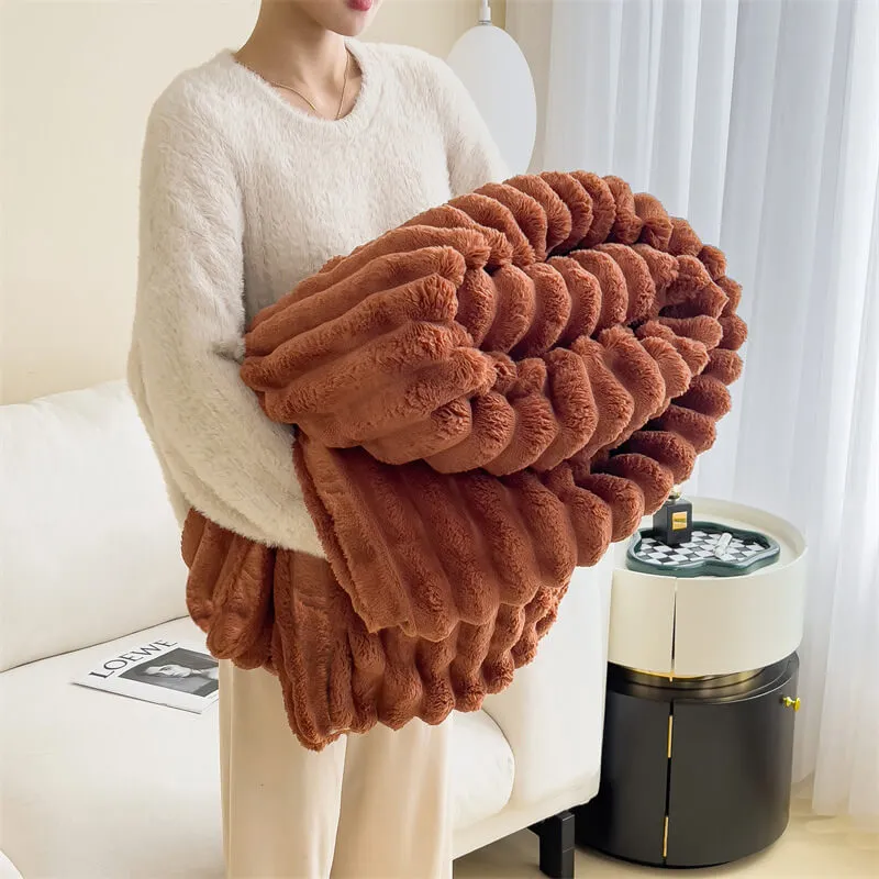 Fluffy Fuzzy Calming Dog Bed Sofa Protector Home Bundle 4pcs