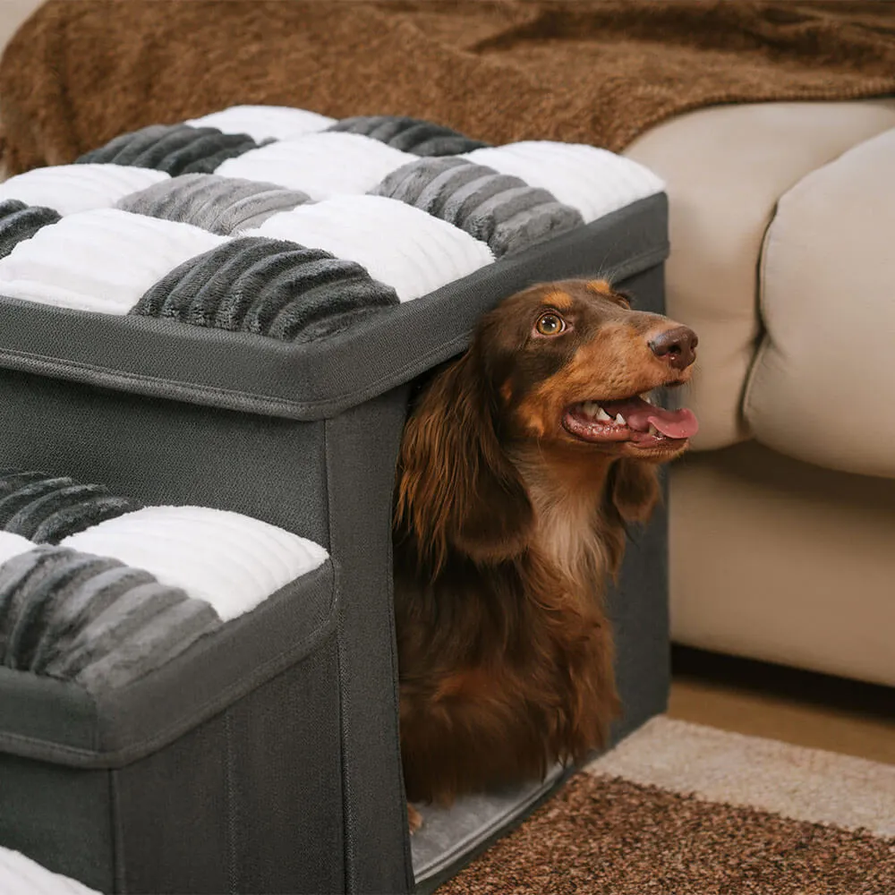Fluffy Fuzzy Calming Dog Bed Sofa Protector Home Bundle 4pcs