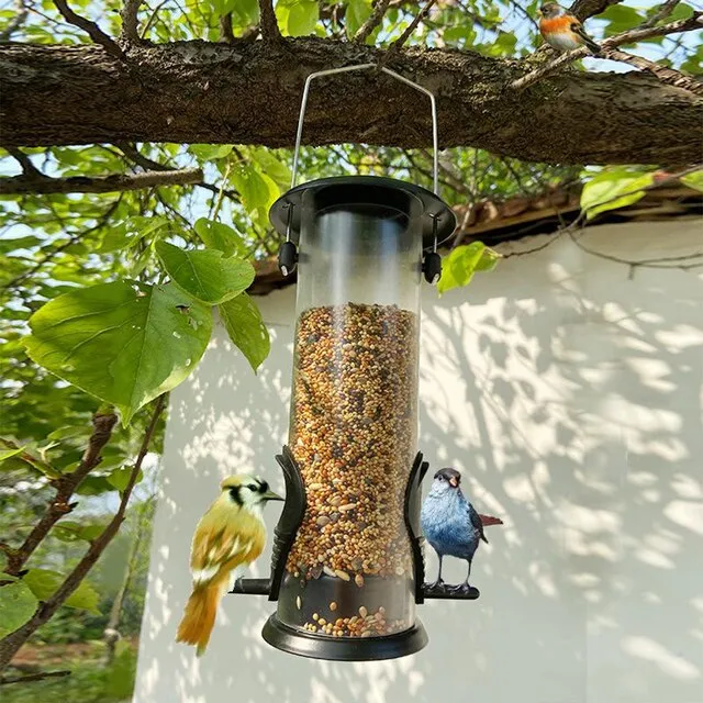Funki Buys | Bird Feeders | Hanging Bird Seed Dispenser