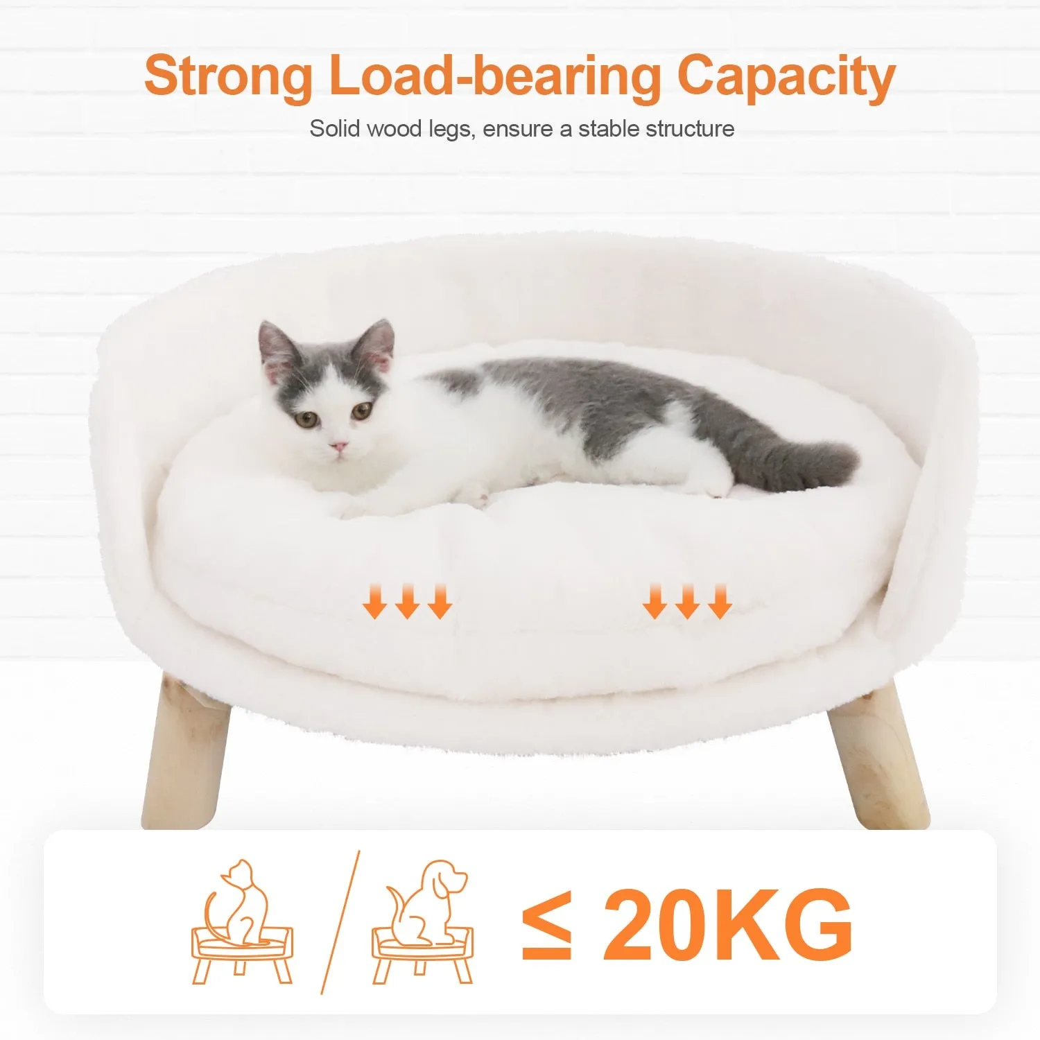 Funki Buys | Pet Beds | Pet Sofa Bed | Raised Small Dog Couch