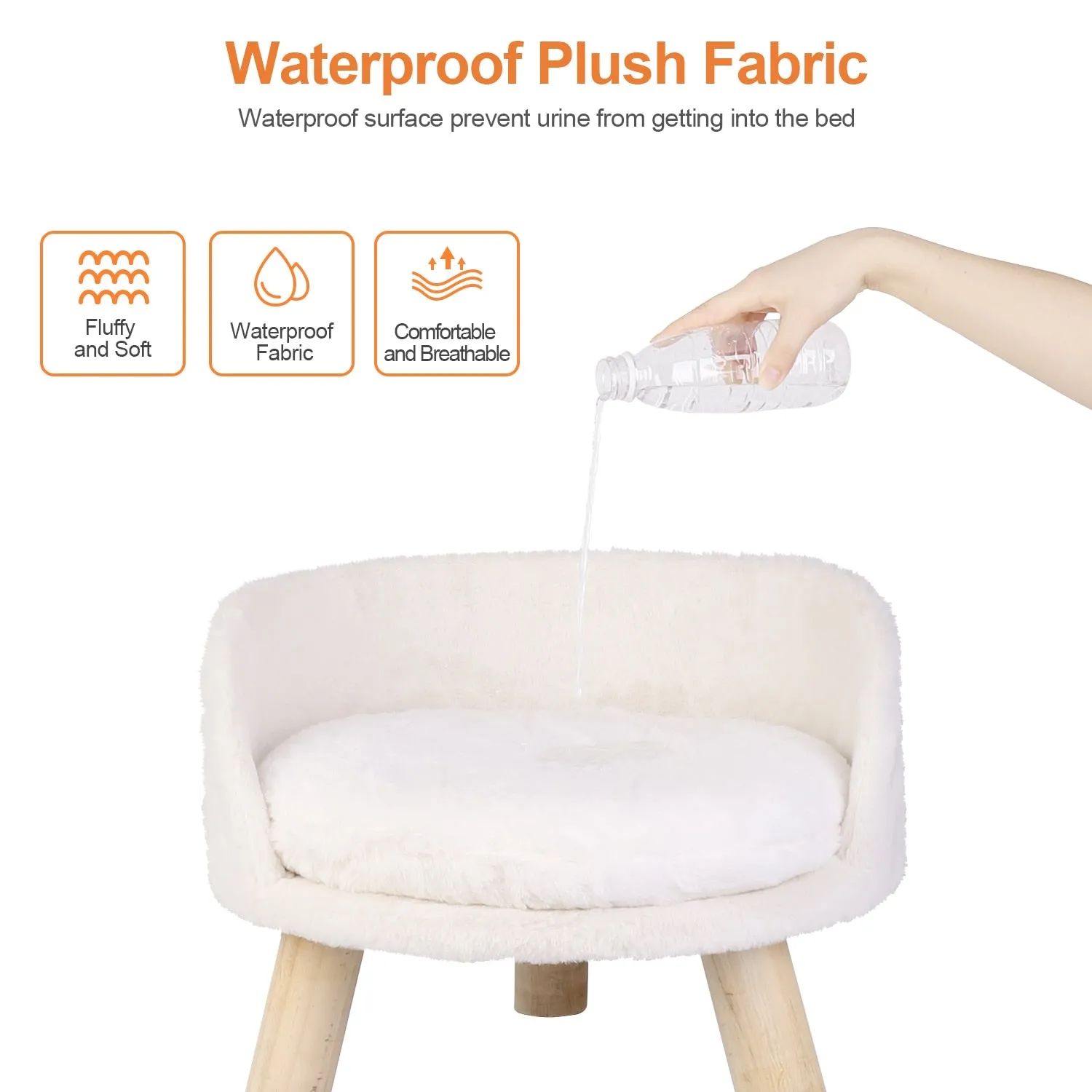 Funki Buys | Pet Beds | Pet Sofa Bed | Raised Small Dog Couch