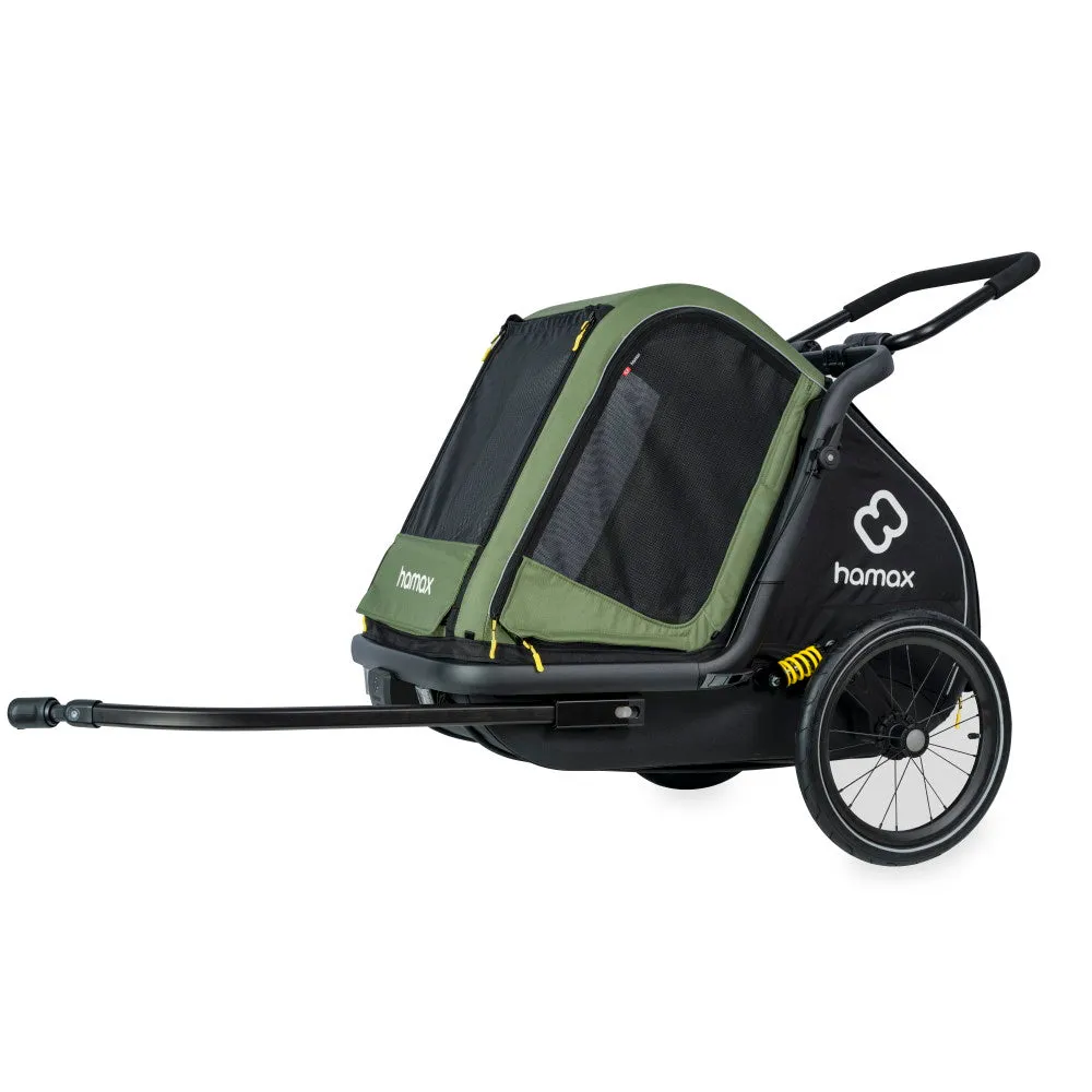 Hamax Pluto Multi-functional Dog Stroller & Dog Bike Trailer | Medium