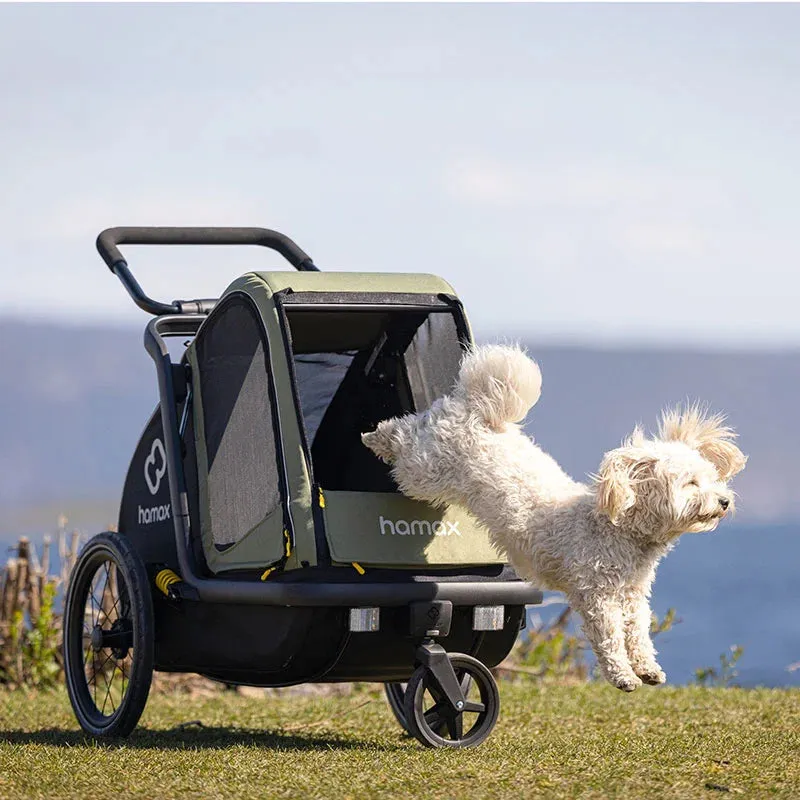 Hamax Pluto Multi-functional Dog Stroller & Dog Bike Trailer | Medium
