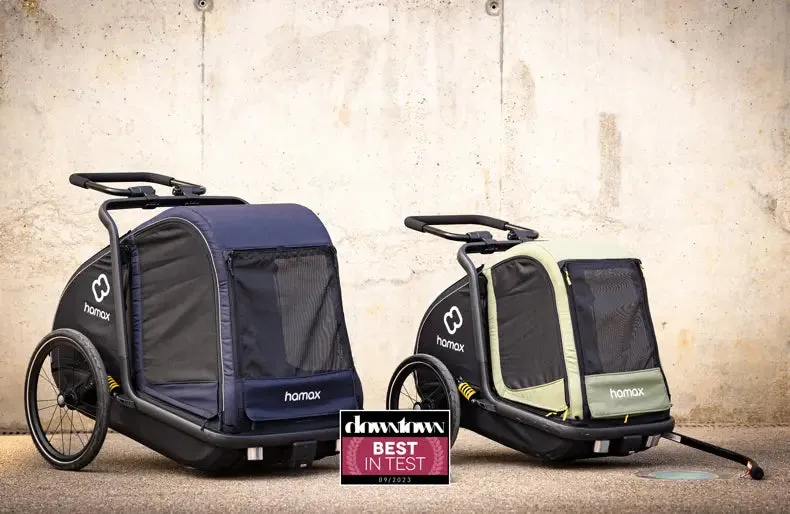 Hamax Pluto Multi-functional Dog Stroller & Dog Bike Trailer | Medium