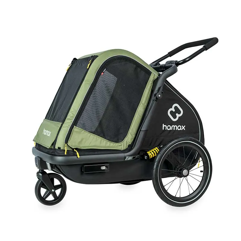 Hamax Pluto Multi-functional Dog Stroller & Dog Bike Trailer | Medium