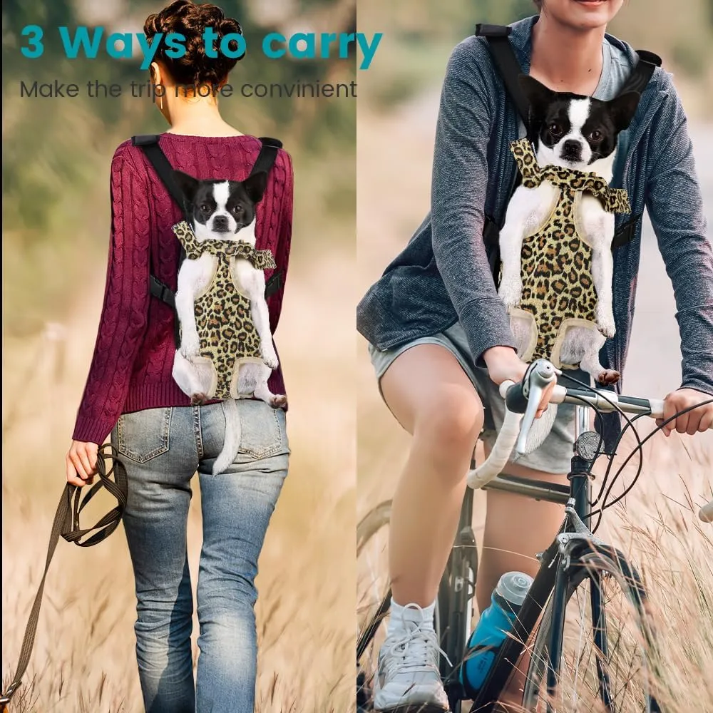 Inspack Dog Cat Backpack Carrier, Dog Carrier Comfortable for Small Medium Dogs, Pet Dog Front Chest Carriers Backpacks, Puppy Carrier Sling Backpack, Holder Papoose for Baby Cat BodySmall Size