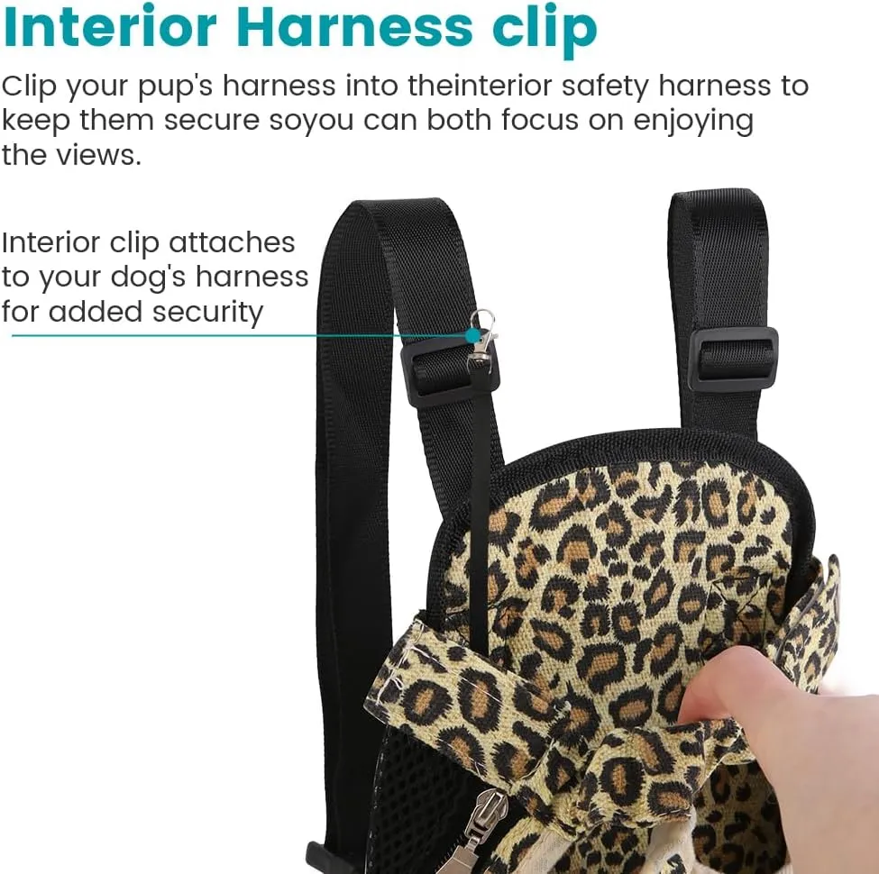 Inspack Dog Cat Backpack Carrier, Dog Carrier Comfortable for Small Medium Dogs, Pet Dog Front Chest Carriers Backpacks, Puppy Carrier Sling Backpack, Holder Papoose for Baby Cat BodySmall Size