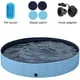 Intera Foldable Hard Plastic Extra Large Dog Pet Bath Swimming Pool Collapsible Dog Pet Pools Bathing Tub Paddling Pool for Large Pets Dogs Cats, Black/Blue/Gray/Red, XXL/XL/L/M