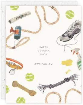 Legacy Gotcha Day - Gotcha White 5.5 x 4.25 Paper Gotcha Day Greeting Seeds Card