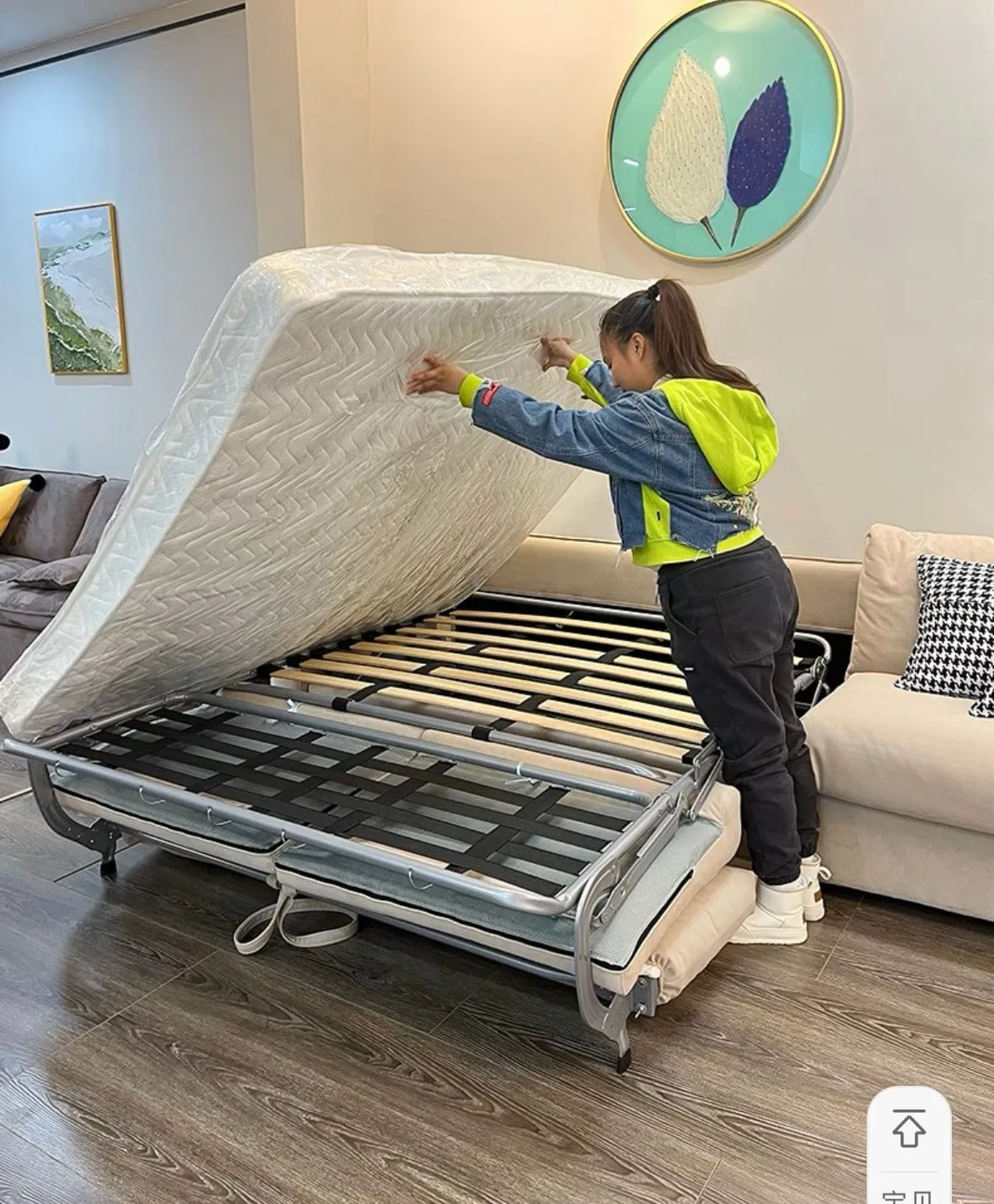 Mable Foldable Sofa Bed with Mattress
