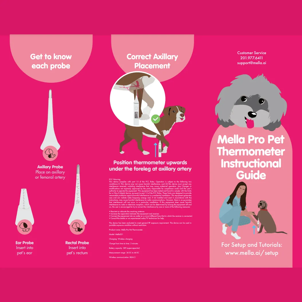 Mella Home Smart Pet Thermometer