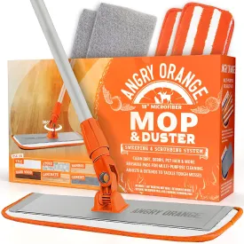Microfiber Mop & Duster   Reusable Scrubber and Pads