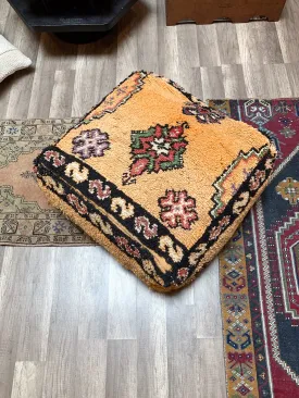 Moroccan Rug Floor Pouf / Pet Bed #362