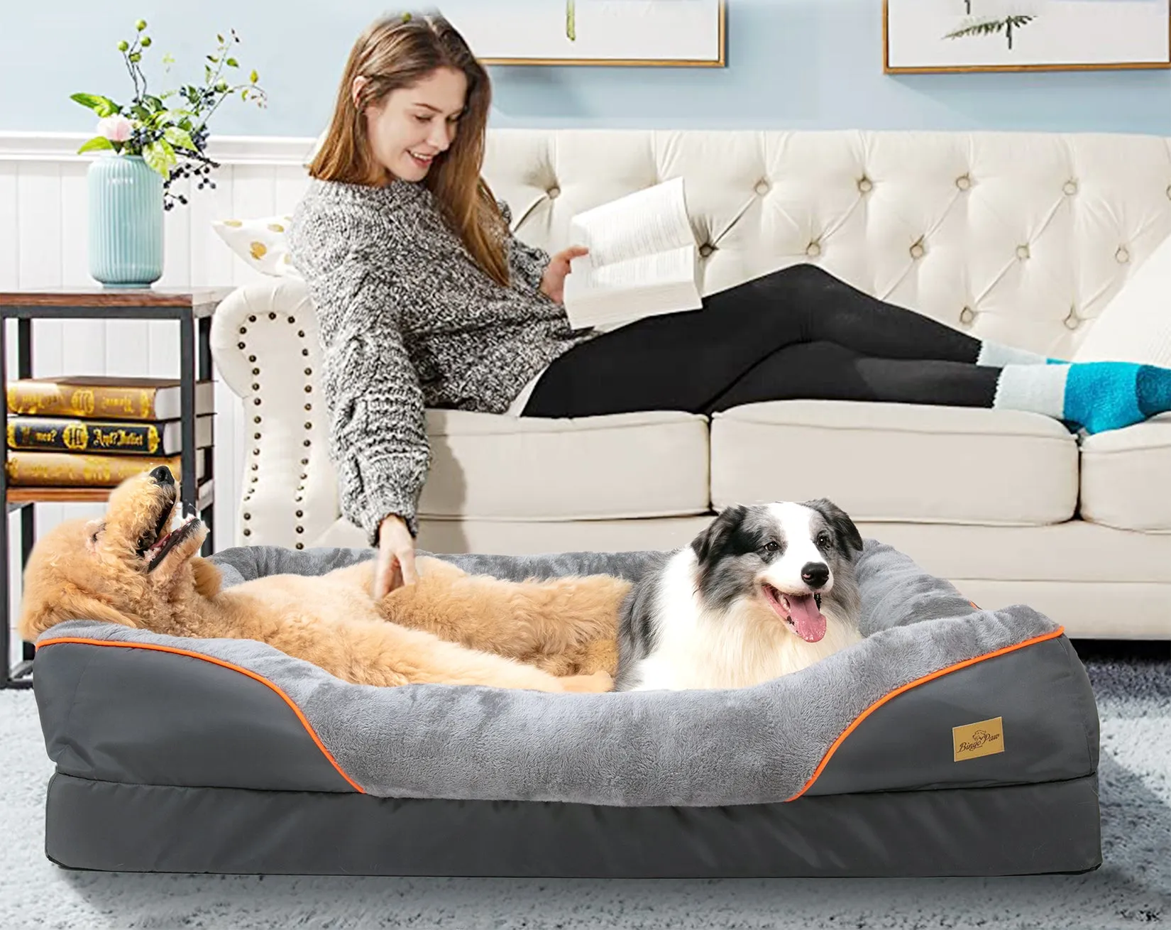 Orthopedic Dog Pet Bed Sleep Bedding Washable Cover Waterproof Lounge