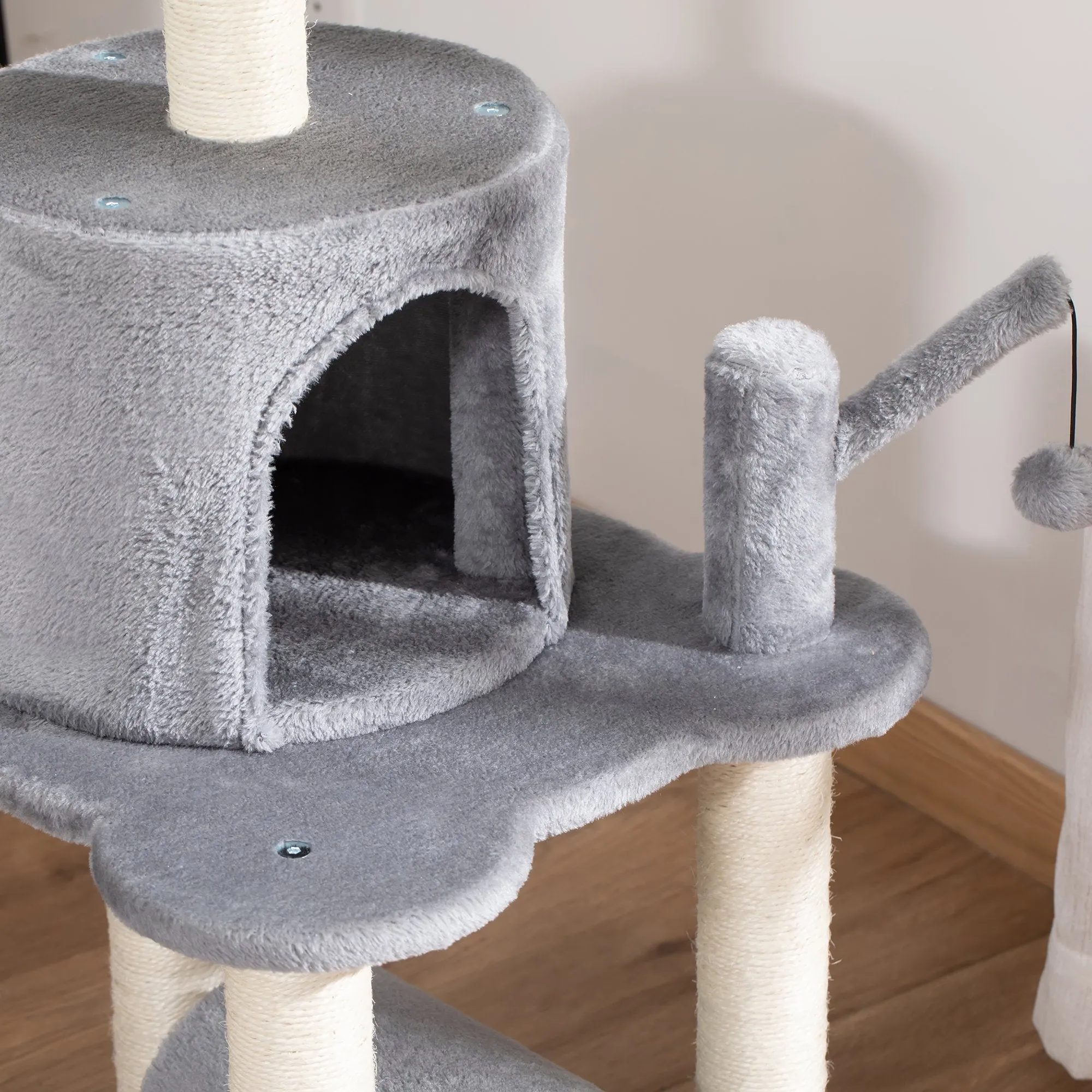 PawHut Cat Tree Tower Activity Center