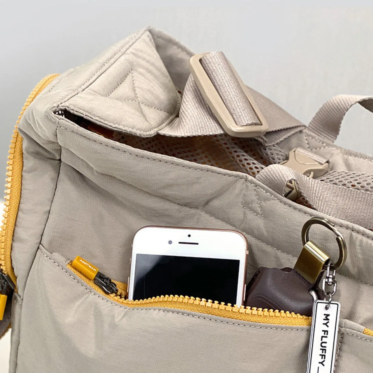 Pet Tote Carrier Bag - Beige