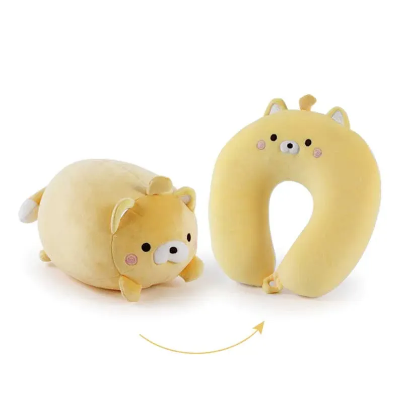 Pets 2-in-1 Kawaii Travel Neck Support Pillow & Plushies