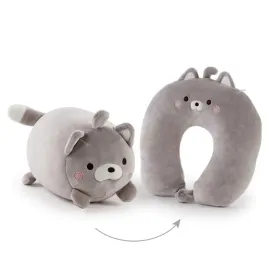 Pets 2-in-1 Kawaii Travel Neck Support Pillow & Plushies