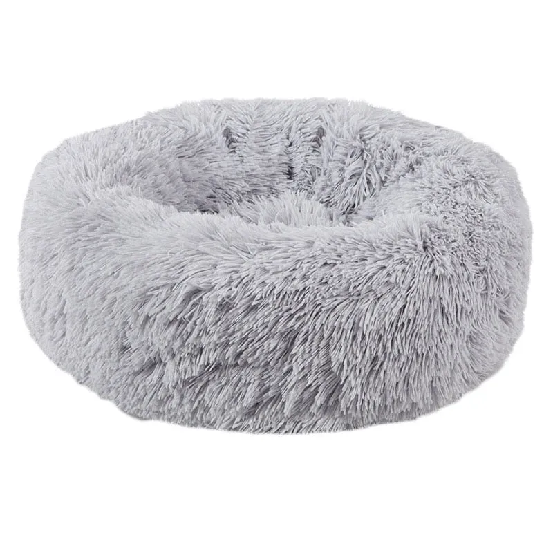 Round Cotton Soft Plush Pet Cushion Dog Sleeping Bed