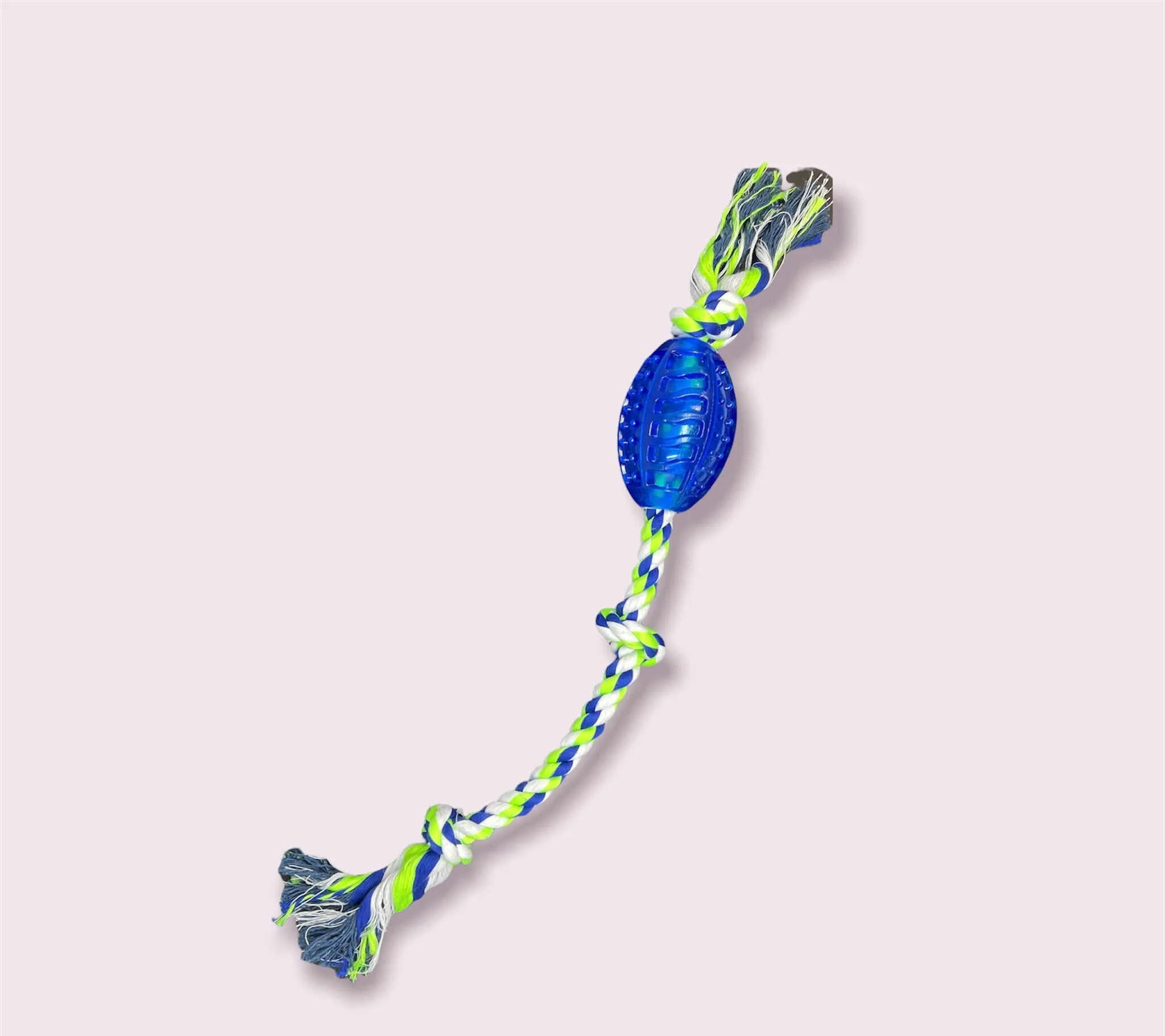 Rubber Football Rope Dog Toy - 24"